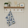 Blue Floral Print Tea Towel