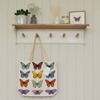 Butterfly Print Tote Bag