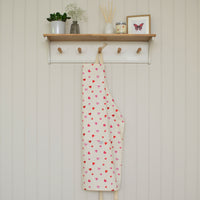 Hearts & Roses Print Apron