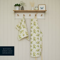 Olive Print Tea Towel